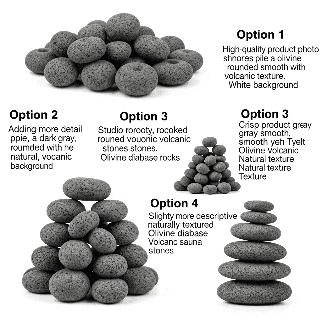 Olivine Diabase Sauna Stones